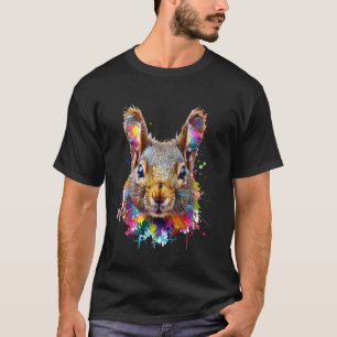 Niedliches Eichhörnchen Farbige Wasserfarbe Eichhö T-Shirt