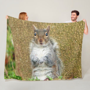 Niedliches Eichhörnchen Fleecedecke