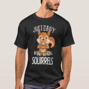 Niedliches Eichhörnchen-Grafik für Jungen Männer K T-Shirt