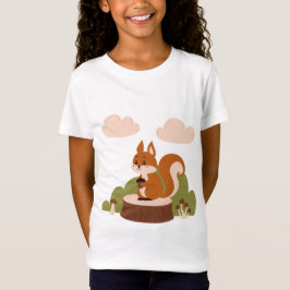 Niedliches Eichhörnchen im Wald T-Shirt