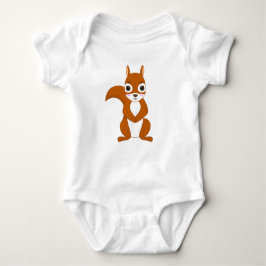 Niedliches Eichhörnchen Kawaii Design Baby Bodysui Strampler