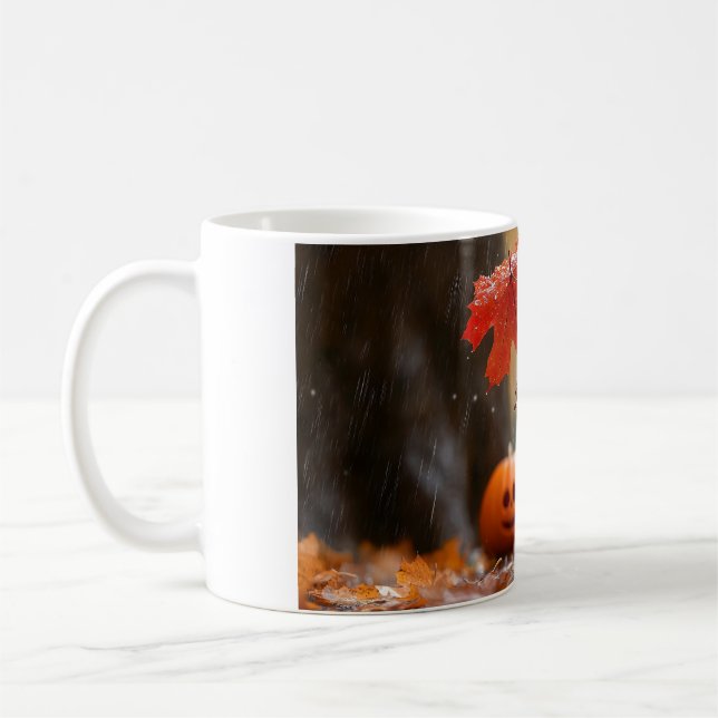 Niedliches Eichhörnchen mit Leaf-Regenschirm - Her Kaffeetasse (Links)