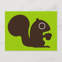 Niedliches Eichhörnchen mit Nut Woodland Animal Lo