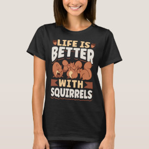 Niedliches Eichhörnchen Nagetier mit Eichhörnchen T-Shirt