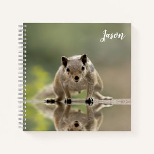 Niedliches Eichhörnchen-Notebook Personalisiert Sp Notizbuch
