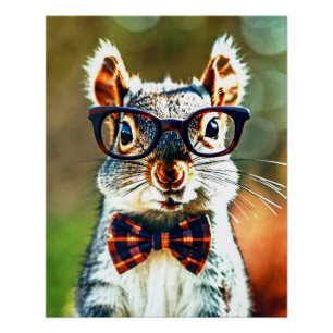 Niedliches Eichhörnchen Poster