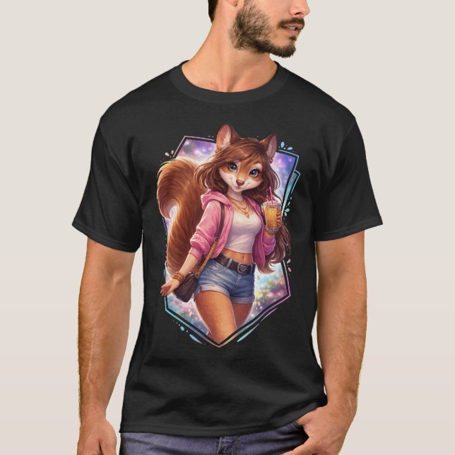 Niedliches Eichhörnchen T-Shirt (Vorderseite)