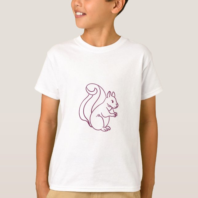 Niedliches Eichhörnchen T-Shirt (Vorderseite)