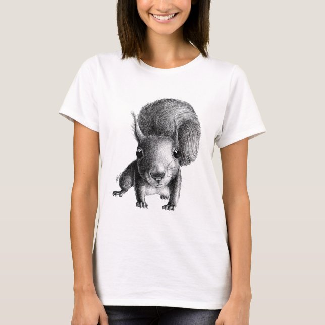 Niedliches Eichhörnchen T-Shirt (Vorderseite)