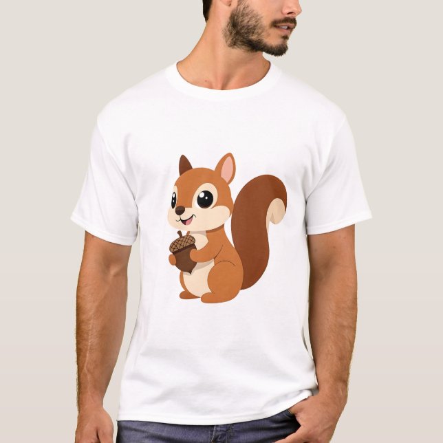 Niedliches Eichhörnchen T-Shirt (Vorderseite)