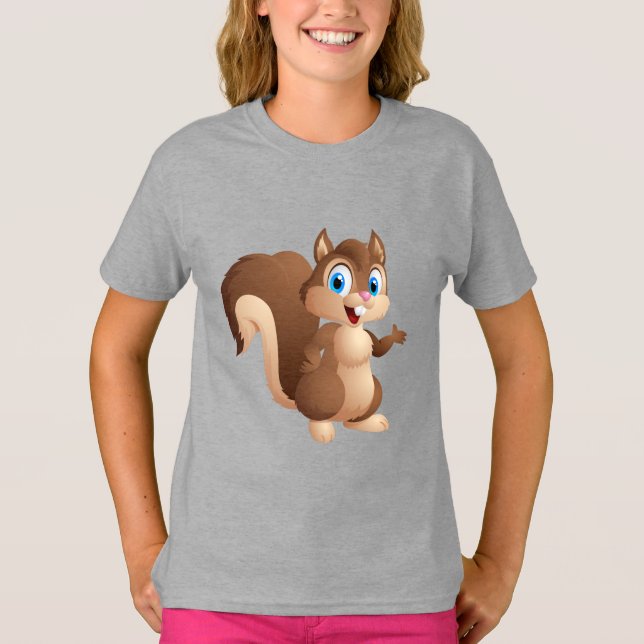Niedliches Eichhörnchen T-Shirt (Vorderseite)
