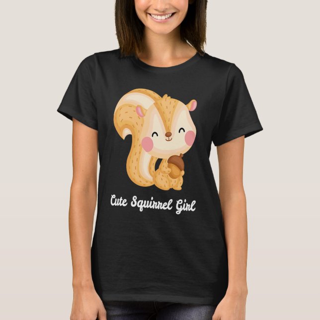 Niedliches Eichhörnchen T-Shirt (Vorderseite)