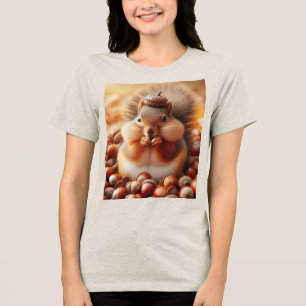 Niedliches Eichhörnchen Tri-Blend Shirt