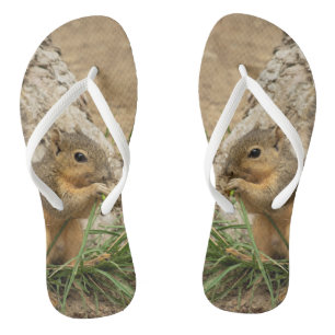 Niedliches Eichhörnchen Umdrehe Flop Sandals Flip Flops