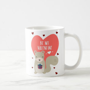 Niedliches Eichhörnchen Valentine Anpassbar Kaffeetasse