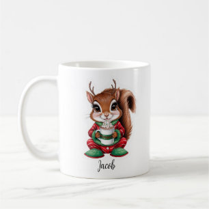 Niedliches Eichhörnchen Weihnachten Urlaub Tasse