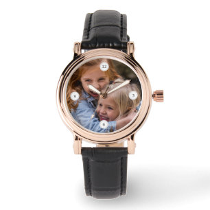 Niedliches einfaches Foto Portrait Template Elegan Armbanduhr