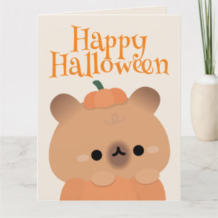 Niedliches Einfaches Halloween-Party Dankeskarte