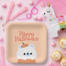 Niedliches Einfaches Halloween-Party Pappteller