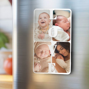 Niedliches einfaches Multi-Foto Keepake Modernes E Magnet