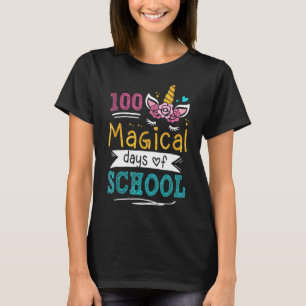 Niedliches Einhorn 100 magische Tage der Schule 10 T-Shirt