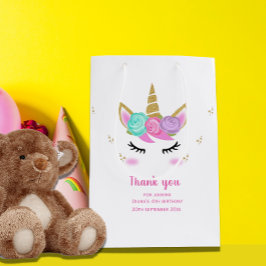Niedliches Einhorn 4. Geburtstagsmädchen vielen Da Kleine Geschenktüte
