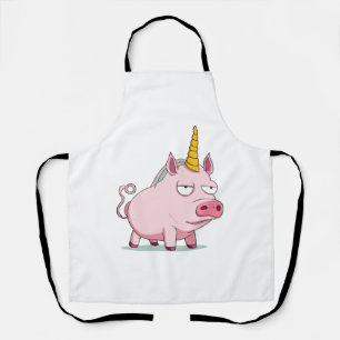 Niedliches Einhorn - Einhornschwein Schürze