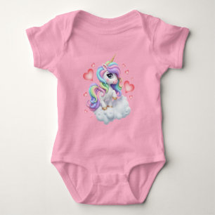 Niedliches Einhorn: Für Baby Mädchen Strampler