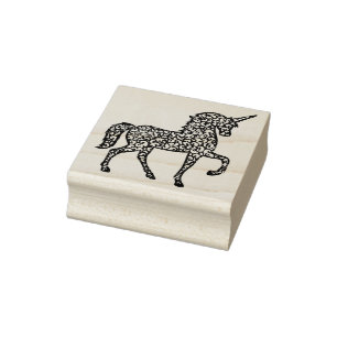 Niedliches Einhorn Gummistempel