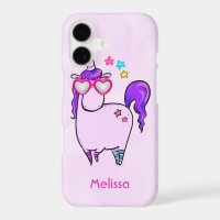 Niedliches Einhorn in Herz-Shaped-Brille