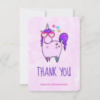 Niedliches Einhorn in Herz-Shaped-Brille