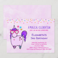 Niedliches Einhorn in Herz-Shaped Brille Geburtsta