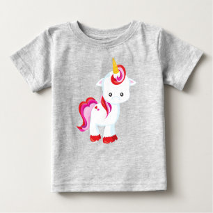 Niedliches Einhorn, Kleines Einhorn, Zaubereinhorn Baby T-shirt