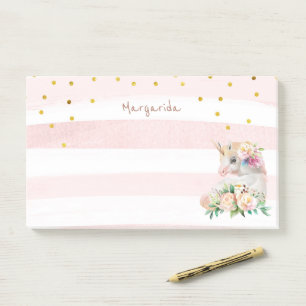 Niedliches Einhorn Magical Girl Post-it Klebezettel