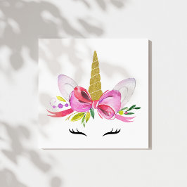 Niedliches Einhorn, magisches Einhorn, Girl-Kinder Leinwanddruck