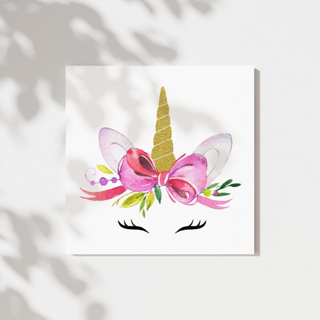 Niedliches Einhorn, magisches Einhorn, Girl-Kinder Leinwanddruck (Von Creator hochgeladen)