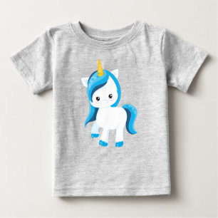 Niedliches Einhorn, magisches Einhorn, Winter, Sch Baby T-shirt