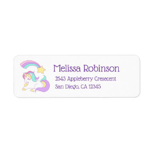 Niedliches Einhorn mit farbenfrohen Shooting Star