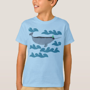 Niedliches Einhorn Narwhal Whale Whaley Sea Kinder T-Shirt