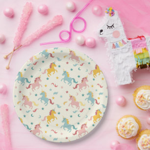 Niedliches Einhorn Pappteller