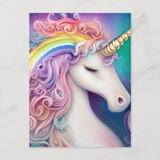 Niedliches Einhorn Postkarte