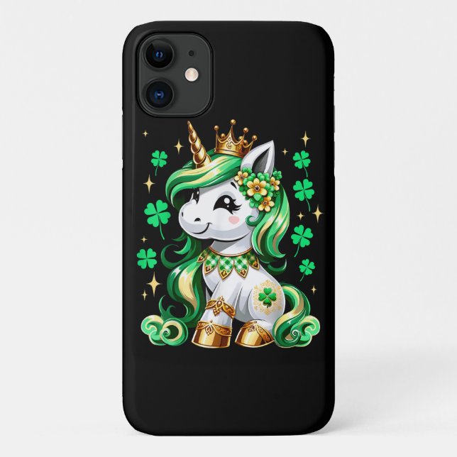 Niedliches Einhorn Shamrock St Patricks Day  Case-Mate iPhone Hülle (Rückseite)