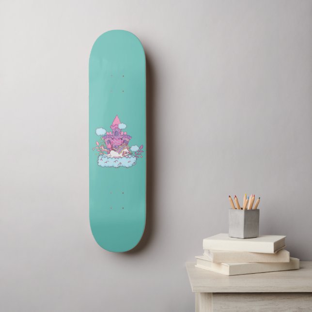 Niedliches Einhorn Skateboard (Wandkunst)