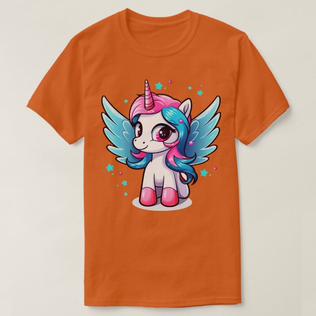 Niedliches Einhorn T-Shirt (Design vorne)