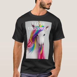 Niedliches Einhorn-T-Shirt für Erwachsene T-Shirt