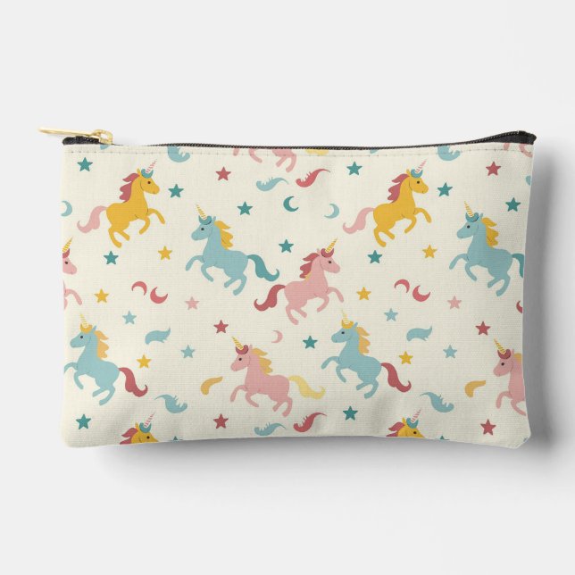 Niedliches Einhorn Zubehörtasche (Vorderseite)