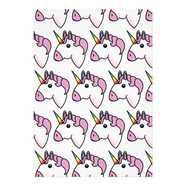 Niedliches Einhornmuster Fotodruck (Vorne)