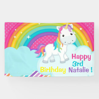 Niedliches Einicorn Vinyl Banner