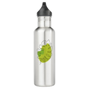 Niedliches einzeiliges, tropisches abgeschiedenes  edelstahlflasche