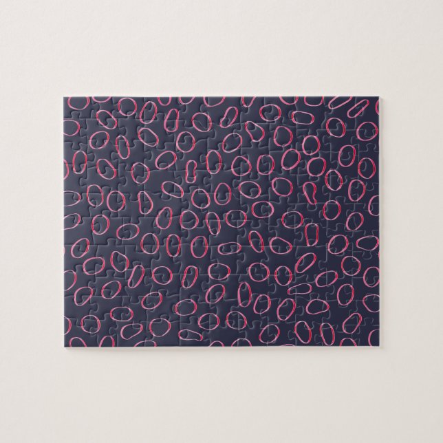 Niedliches, einzigartiges, Abstraktes Muster Puzzle (Horizontal)